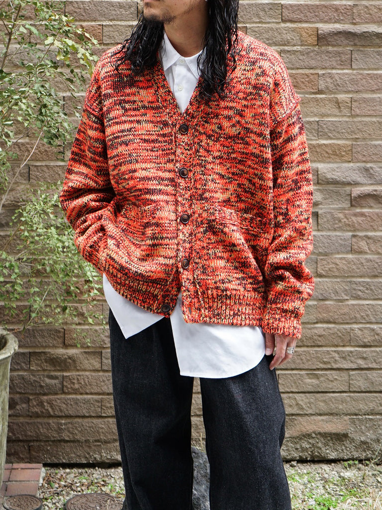 MEIAS / MIX COLOR V NECK CARDIGAN