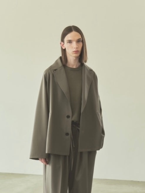Blanc YM / Oversize Welt pocket JKT , Wide Easy Half Trousers