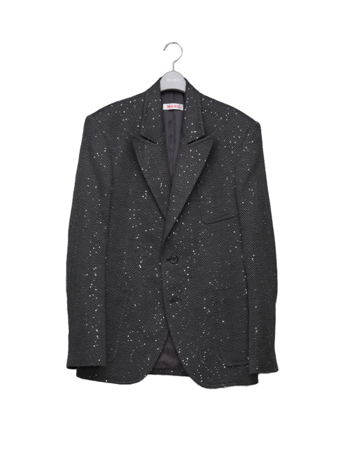 MASU SPARKLING TAILORED JACKET(DARK GREY MASU 