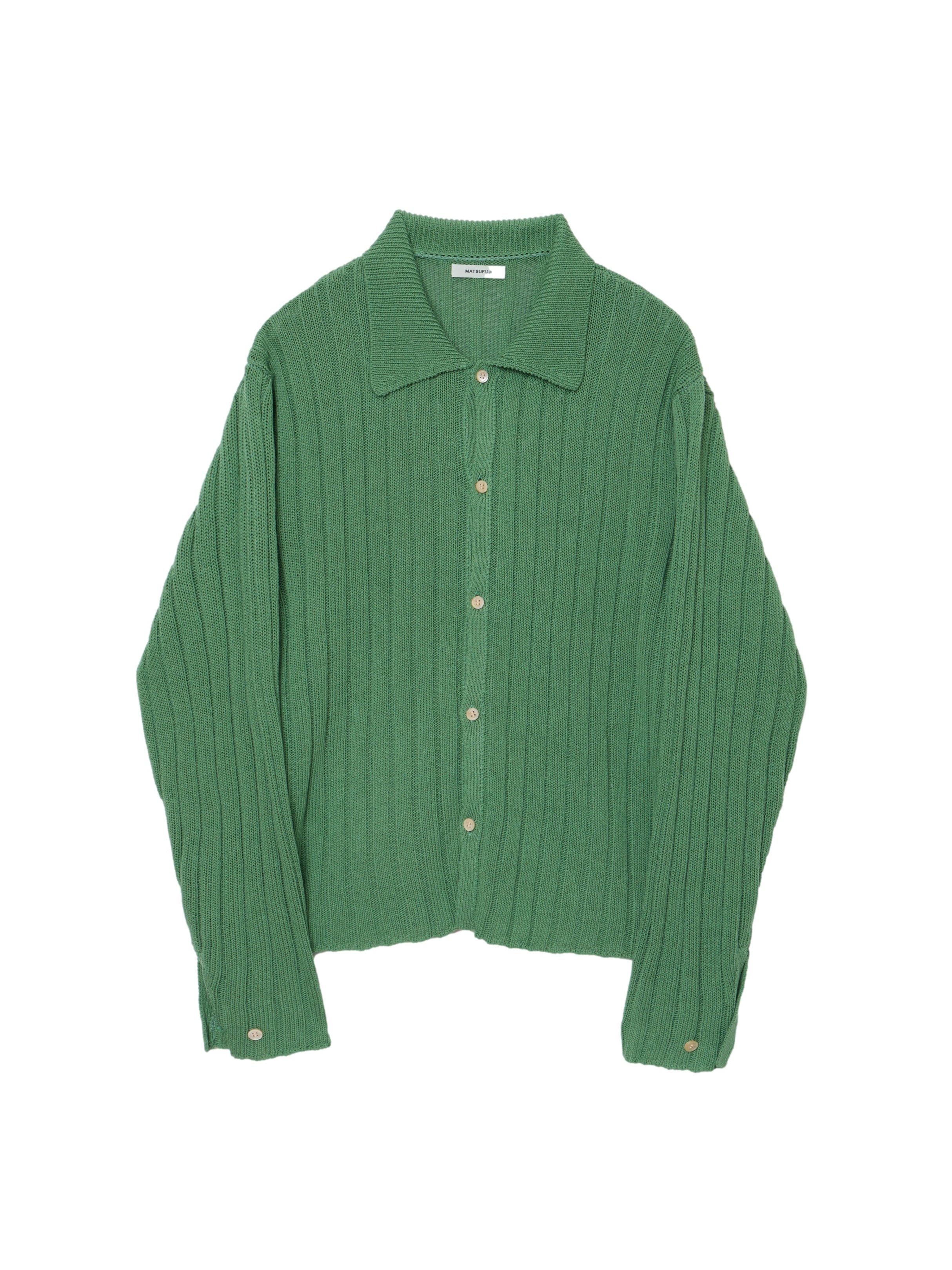 トップス MATSUFUJI WIDE RIB KNIT SHIRT MATSUFUJI 