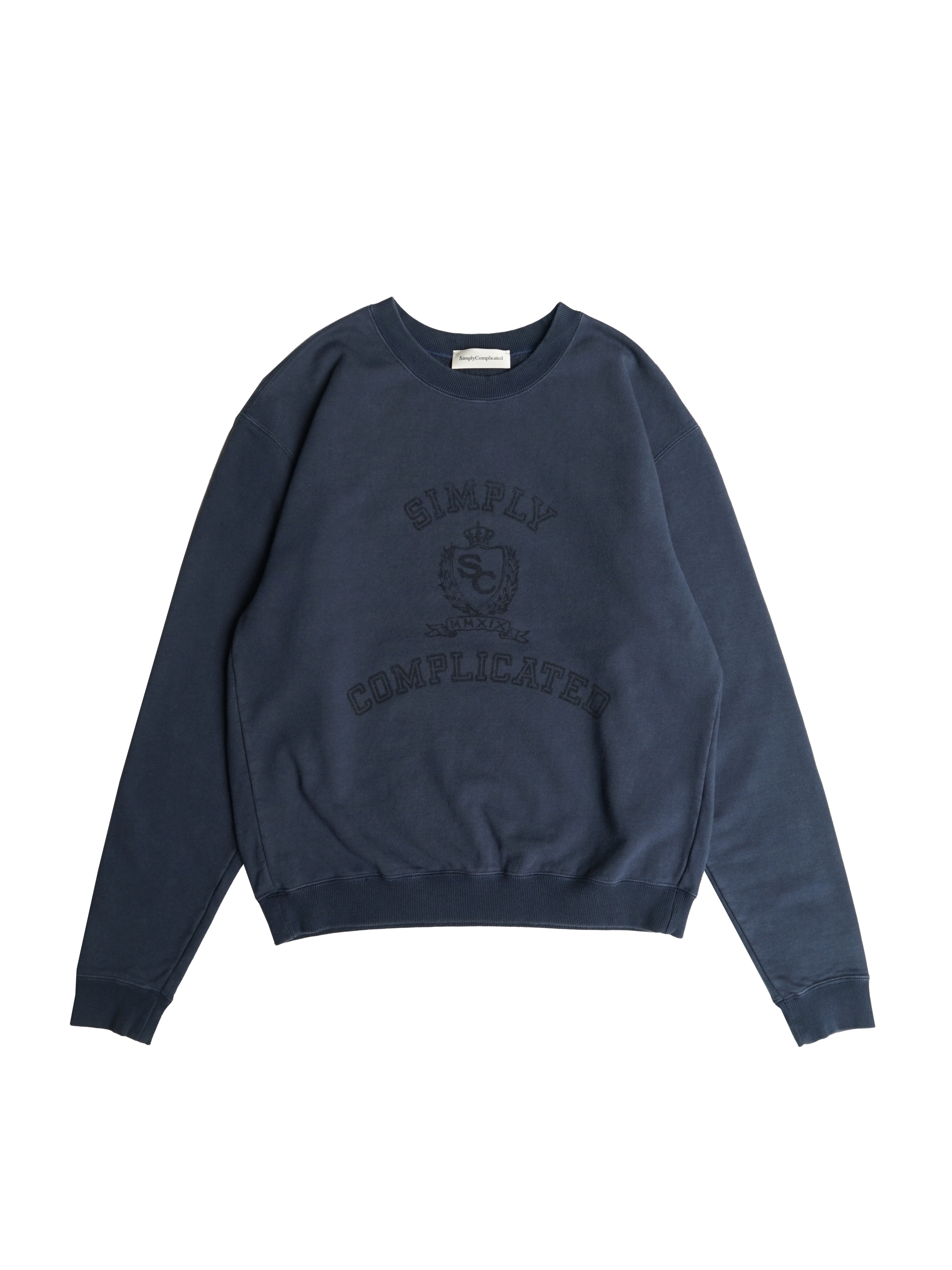 SimplyComplicated KNITTED CREW NECK NAVY SimplyComplicated
