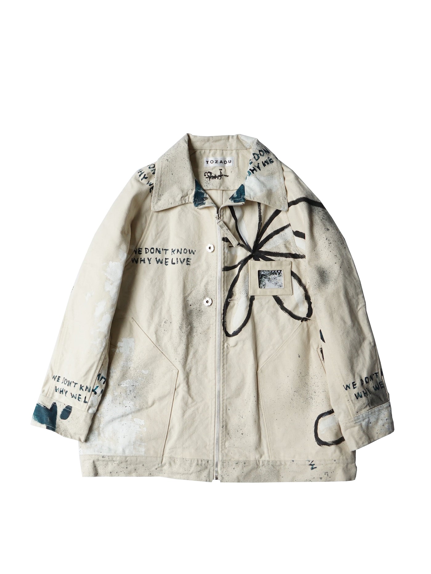 TOZAOU / Flower Paint Coverall – PRANK STORE 