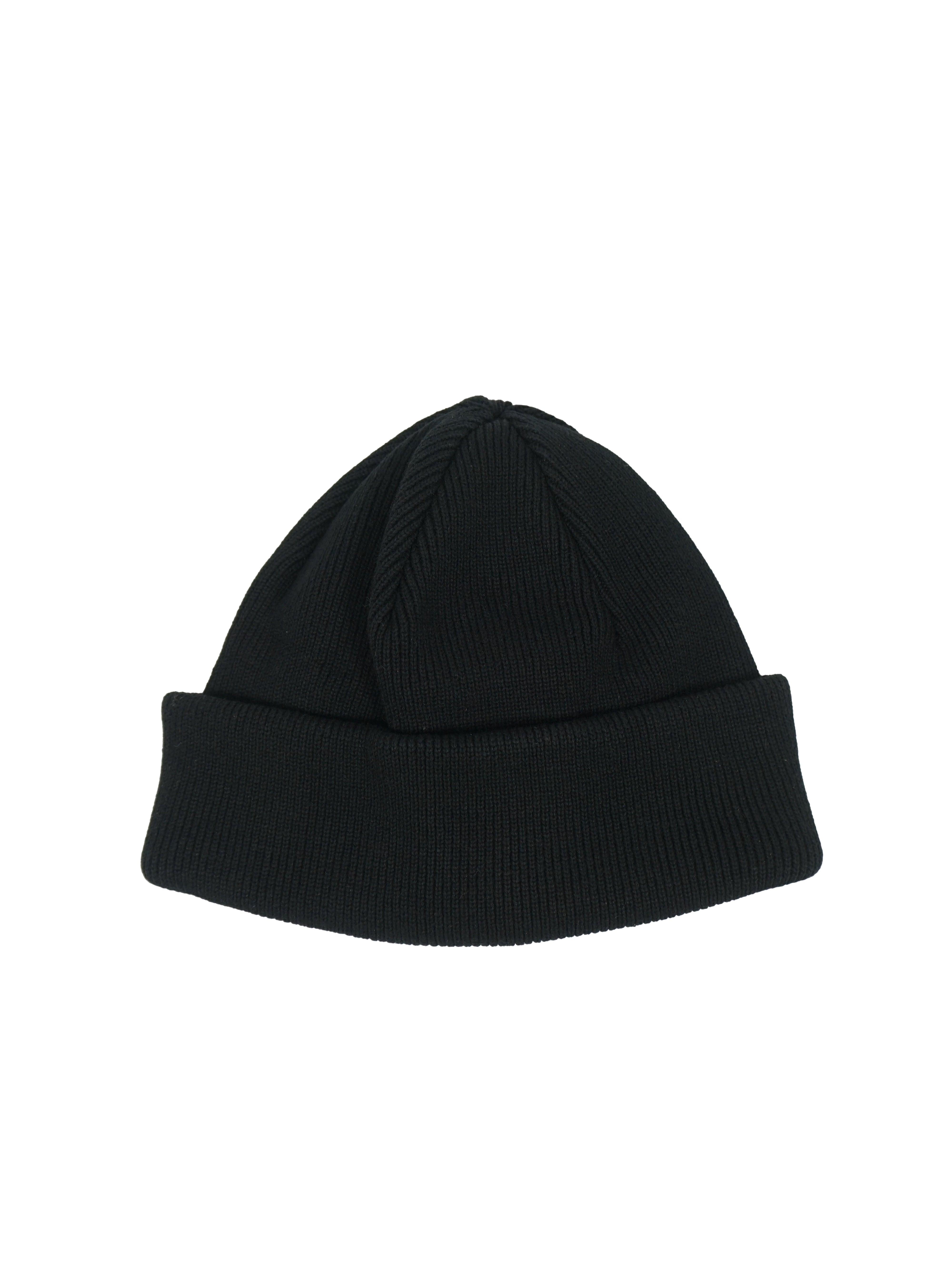 YOKO SAKAMOTO コットンカシミヤ ビッグワッチキャップ - BLACK