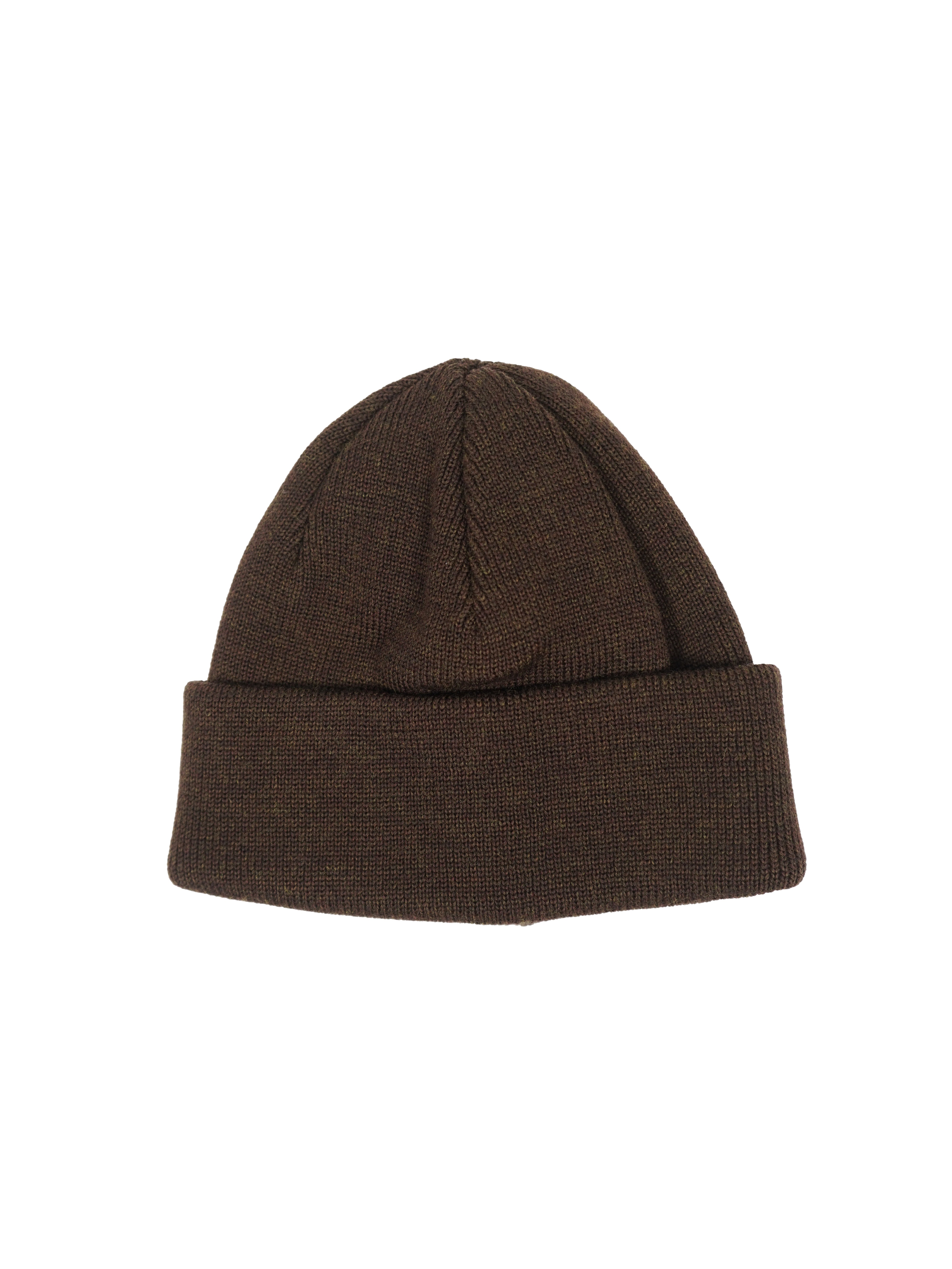 YOKO SAKAMOTO ウォッシャブルウール ビッグワッチキャップ - BROWN