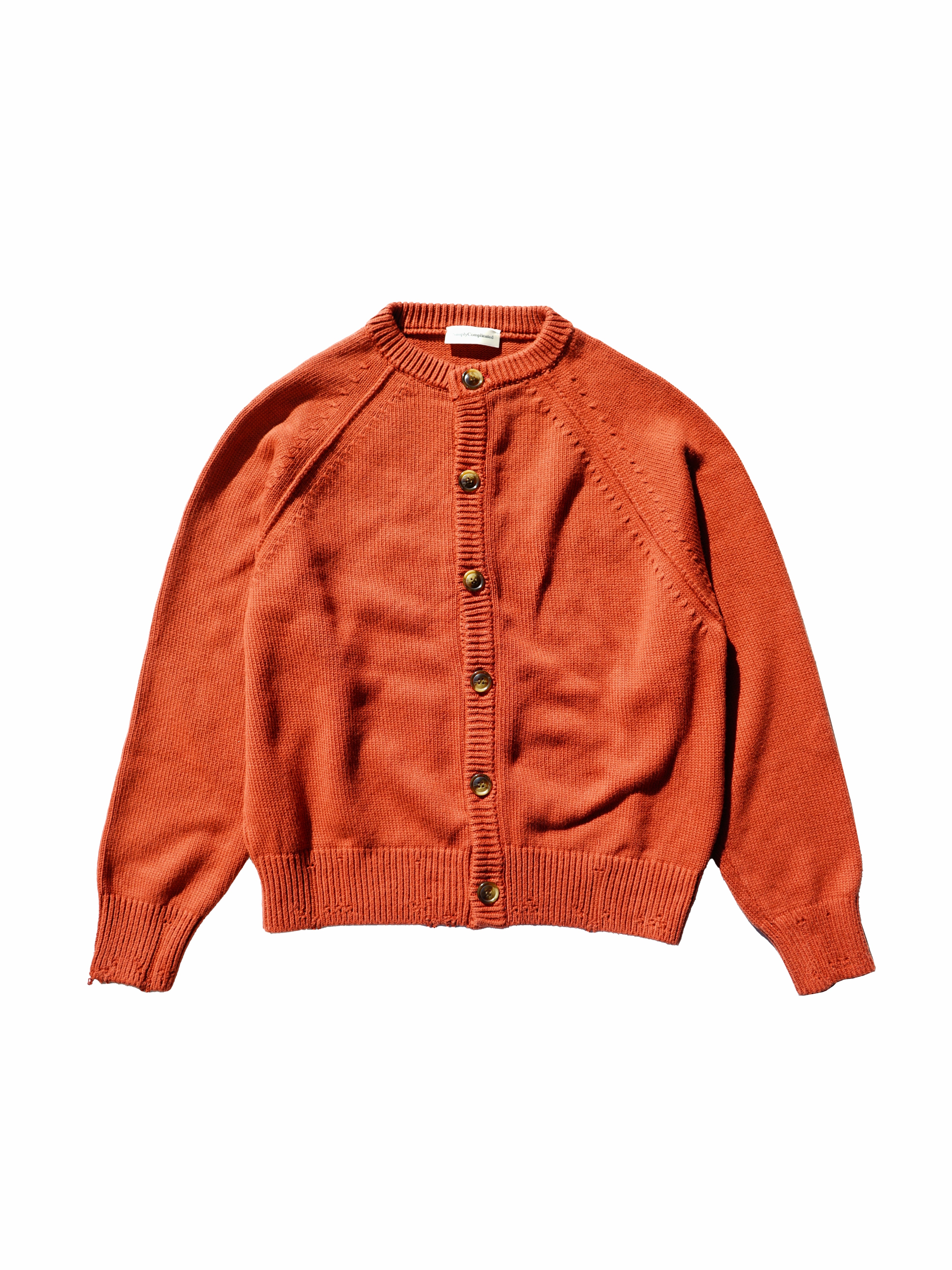 トップス SimplyComplicated DISTRESSED COTTON KNIT DISTRESSED COTTON CARDIGAN BLACK – SimplyComplicated