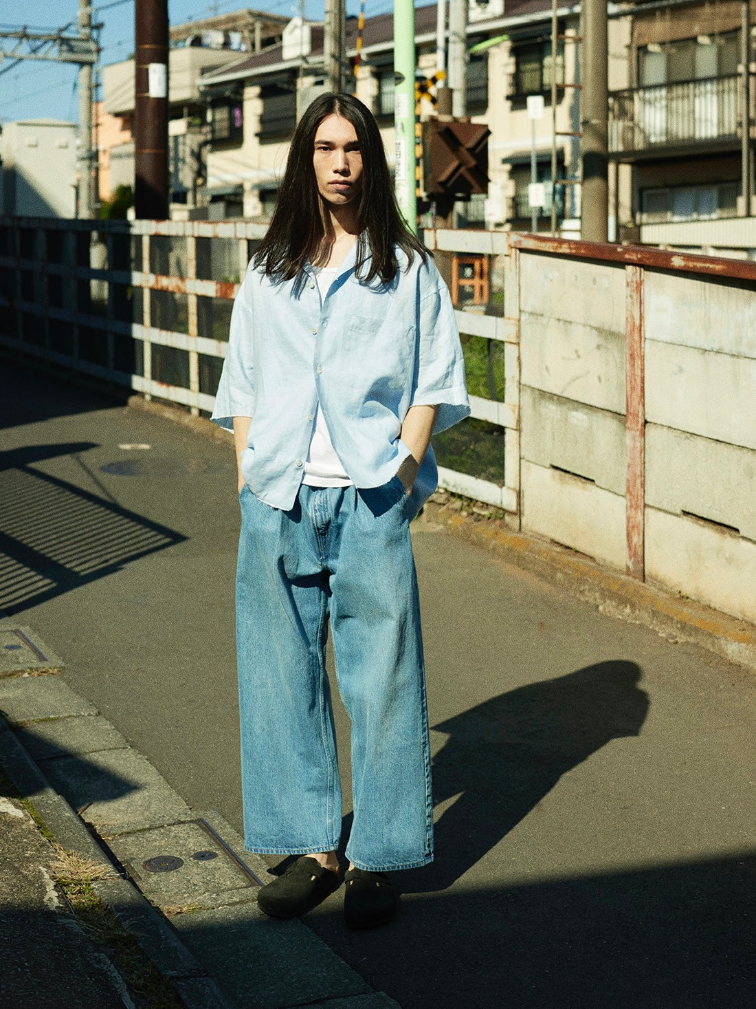 Selvedge wide jeans 入荷