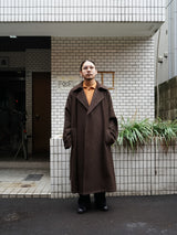 Blanc YM Alpaca Oversize Coat ブランワイエム アルパカオーバーサイズコート 通販 ディープブラウン 着用イメージ