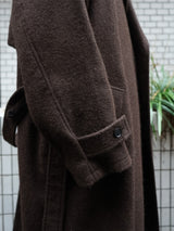 Blanc YM Alpaca Oversize Coat ブランワイエム アルパカオーバーサイズコート 通販 ディープブラウン 着用イメージ