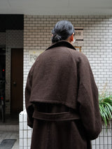 Blanc YM Alpaca Oversize Coat ブランワイエム アルパカオーバーサイズコート 通販 ディープブラウン 着用イメージ
