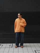 Blanc YM ブランワイエム Kid Mohair Knit Shirts キッドモヘアニットシャツ 通販 オレンジ 着用イメージ