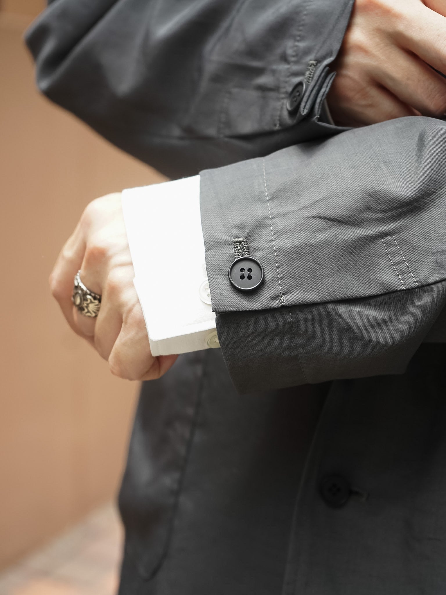 Blanc YM Cupro Nylon Single Breasted JKT キュプラナイロン シングル