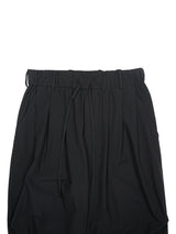 Blanc YM Soft Cotton Knee Tuck Pants　ソフトコットンニータックパンツ 通販 ブラック