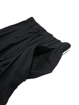 Blanc YM Soft Cotton Knee Tuck Pants　ソフトコットンニータックパンツ 通販 ブラック