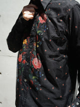 MASU ROCOCO LAYERED WESTERN SHIRT ロココレイヤードウエスタンシャツ ブラック 着用イメージ