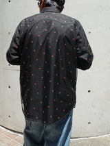 MASU ROCOCO LAYERED WESTERN SHIRT ロココレイヤードウエスタンシャツ ブラック 着用イメージ