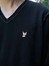 MASU FLOWER ANGEL SWEATER フラワーエンジェルセーター 通販 ブラック 着用イメージ