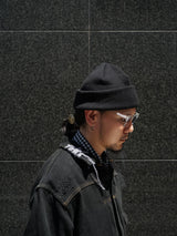 YOKO SAKAMOTO KNIT BIG WATCH CAP(COTTON CASHMERE) ニットビッグワッチキャップ 通販 ブラック
着用イメージ