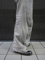 NVRFRGT 3D TWISTED WIDE LEG JEANS ネヴァーフォーゲット 3Dツイストワイドレッグジーンズ 通販 ライトグレー 着用イメージ