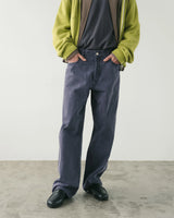 SimplyComplicated BF GARMENT DYED SELVEDGE JEAN ボーイブレンドガーメントダイセルヴィッチジーンズ 通販 パープル 着用画像