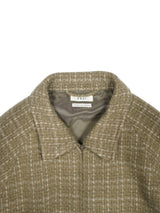 FUJI フジ WOOL CHECK RAGLAN BLOUSON ウールチェックラグランブルゾン 通販 グリーンチェック