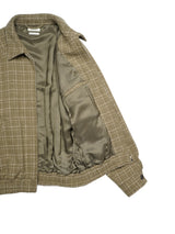FUJI フジ WOOL CHECK RAGLAN BLOUSON ウールチェックラグランブルゾン 通販 グリーンチェック