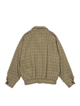 FUJI フジ WOOL CHECK RAGLAN BLOUSON ウールチェックラグランブルゾン 通販 グリーンチェック