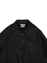 FUJI フジ "WOOL RAGLAN BLOUSON" ウールラグランブルゾン BLACK 通販