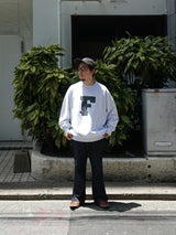 F/CE. RE FCE SWEATSHIRT リ エフシーイー スウェットシャツ 通販 グレー 着用イメージ