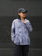 F/CE. フューズラスターフィルメントシャツ FUSED LUSTER FILAMENT SHIRT 通販 パープル 着用イメージ