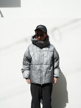 F/CE. PERTEX MINIMAL PADDING PARKA 2.0 エフシーイー PERTEXミニマルパディングパーカー2.0 通販 グレー 着用イメージ