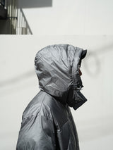 F/CE. PERTEX MINIMAL PADDING PARKA 2.0 エフシーイー PERTEXミニマルパディングパーカー2.0 通販 グレー 着用イメージ