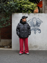 F/CE. PERTEX MINIMAL PADDING PARKA 2.0 エフシーイー PERTEXミニマルパディングパーカー2.0 通販 ブラック 着用イメージ