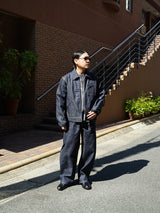 F/CE. LEE BY F/CE. 91-B MODULAR COVERALL JACKET エフシーイー リー 91-Bモジュラーカバーオールジャケット 通販 インディゴ 着用イメージ