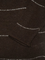 INNAT インアット V-NECK LINE BORDER SWEATER Vネックラインボーダーセーター 通販 ブラウン