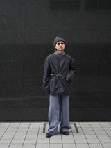 INNAT REVERSIBLE HUNTER JACKET インアット リバーシブルハンタージャケット
 通販 グレー 着用イメージ