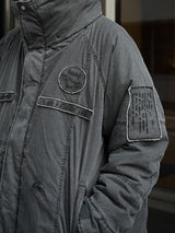 INNAT "PADDED TACTICAL FIELD COAT (INNAT x WILD THINGS)" インアット ワイワイルドシングス パデッドタクティカルフィールドコート 通販 ブラック 着用イメージ