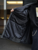 INNAT "PADDED TACTICAL FIELD COAT (INNAT x WILD THINGS)" インアット ワイワイルドシングス パデッドタクティカルフィールドコート 通販 ブラック 着用イメージ