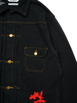 KANEI BUDO SASHIKO STITCH JK BUDO刺し子ステッチジャケット 通販 ブラック