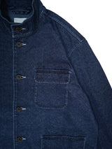 KANEMASA PHIL. 32G Denim Collarless Coveralls 32Gデニムカラーレスカバーオール 通販 バイオウォッシュ