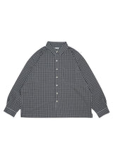 KANEMASA PHIL. 36G Wool Check Balise Shirt 36Gウールチェックバリスシャツ 通販 ブラックホワイト
