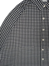 KANEMASA PHIL. 36G Wool Check Balise Shirt 36Gウールチェックバリスシャツ 通販 ブラックホワイト