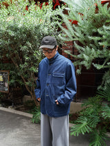 KANEMASA PHIL. 32G Denim Collarless Coveralls 32Gデニムカラーレスカバーオール 通販 バイオウォッシュ
着用イメージ
