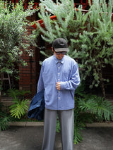 KANEMASA PHIL. 36G Wool Check Balise Shirt 36Gウールチェックバリスシャツ 通販 ブルーホワイト
着用イメージ