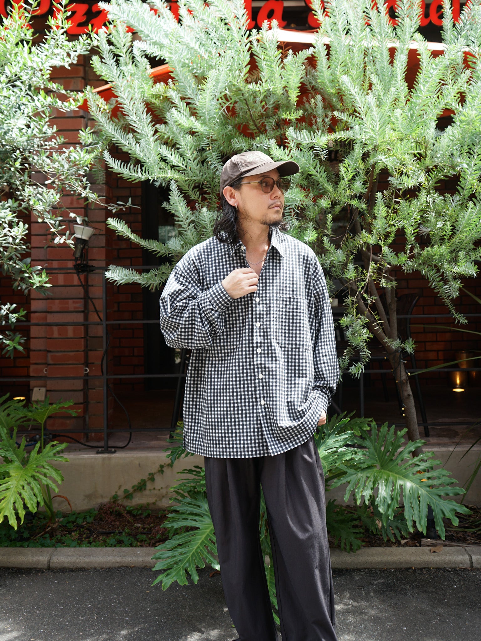 トップス KANEMASA PHIL. 36G CHECK BALISE SHIRT KANEMASA PHIL. 36G Wool Check Balise Shirt | PRANK STORE