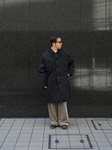 KANEMASA PHIL. 46G Padded Coat カネマサフィル 46Gパデッドコート 通販 ブラック 着用イメージ