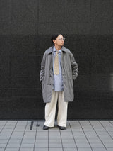 KANEMASA PHIL. 46G Padded Coat カネマサフィル 46Gパデッドコート 通販 チャコール 着用イメージ