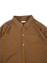 KANEMASA PHIL. 46G Stripe Atmosphere Shirt 46Gストライプアトモスフィアシャツ 通販 ブラウンブルー