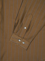 KANEMASA PHIL. 46G Stripe Atmosphere Shirt 46Gストライプアトモスフィアシャツ 通販 ブラウンブルー