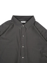 KANEMASA PHIL. 46G Stripe Atmosphere Shirt 46Gストライプアトモスフィアシャツ 通販 チャコールブラウン