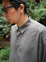 KANEMASA PHIL. 46G Atmosphere Shirt 46Gアトモスフィアシャツ 通販 チャコール 着用イメージ